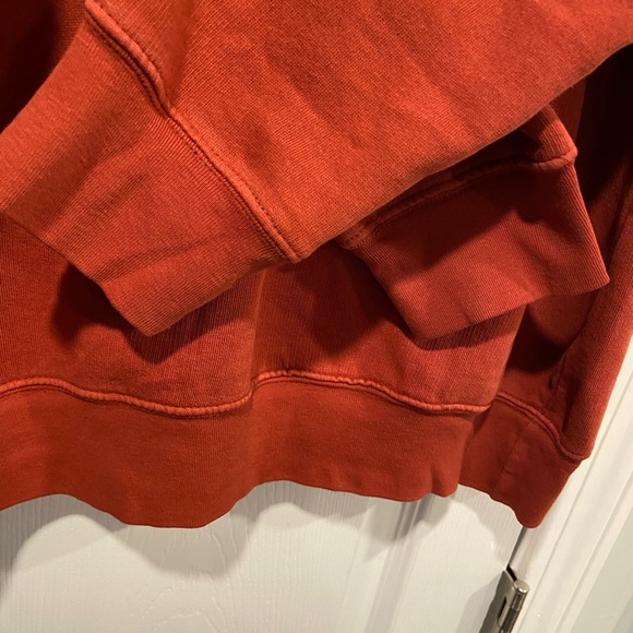 NWT Amadora Size L Burnt Orange Dreamcatcher Pony Feather Hoodie Drawstring Boho - Picture 5 of 11